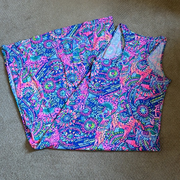 LILLY PULITZER No Prob Llama Kerri Maxi Dress Pima Cotton - Picture 4 of 10